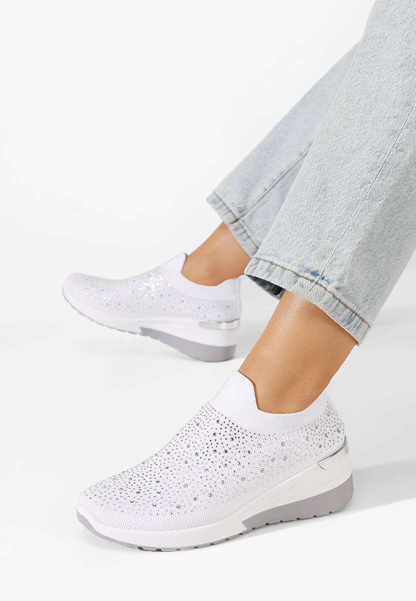 Alsina fehér platform sneaker cipő 