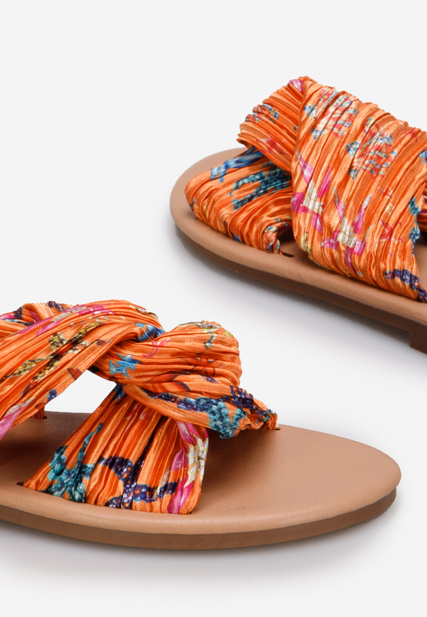 Moema narancssárga sarok nélküli papucs