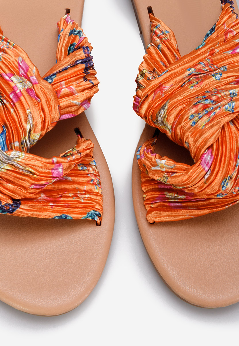 Moema narancssárga sarok nélküli papucs