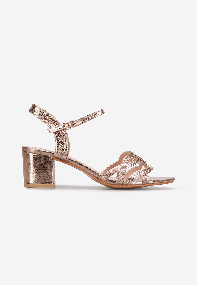 Myla pezsgő színű vastag sarkú szandál 