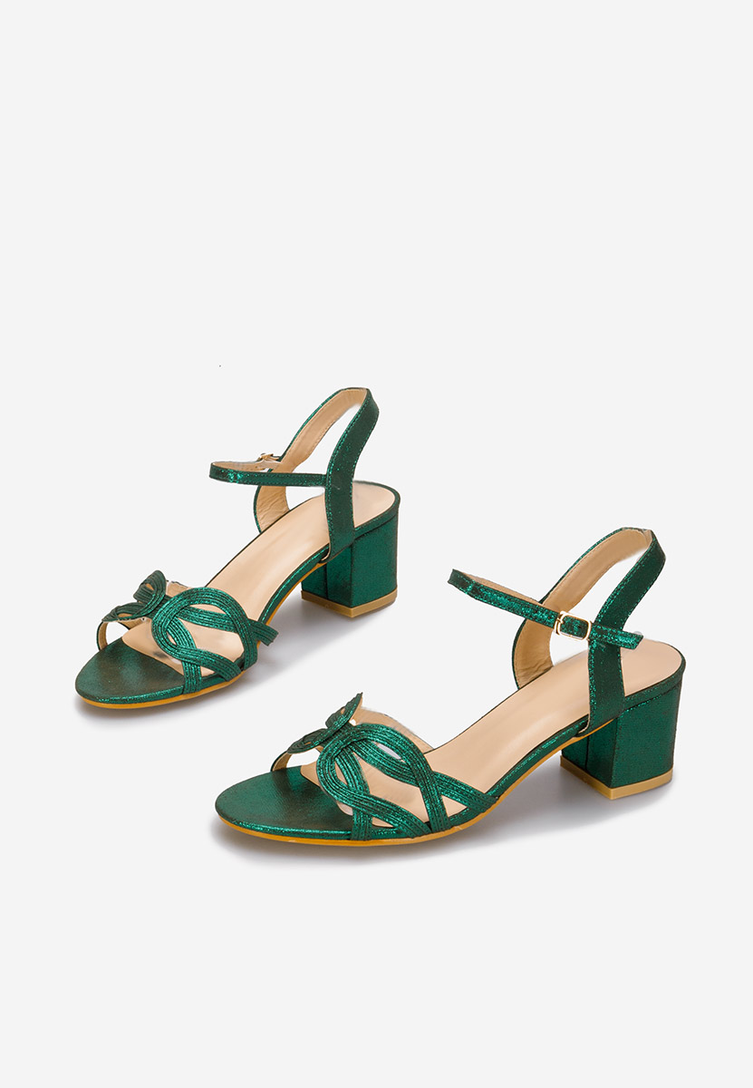 Myla zöld vastag sarkú szandál 