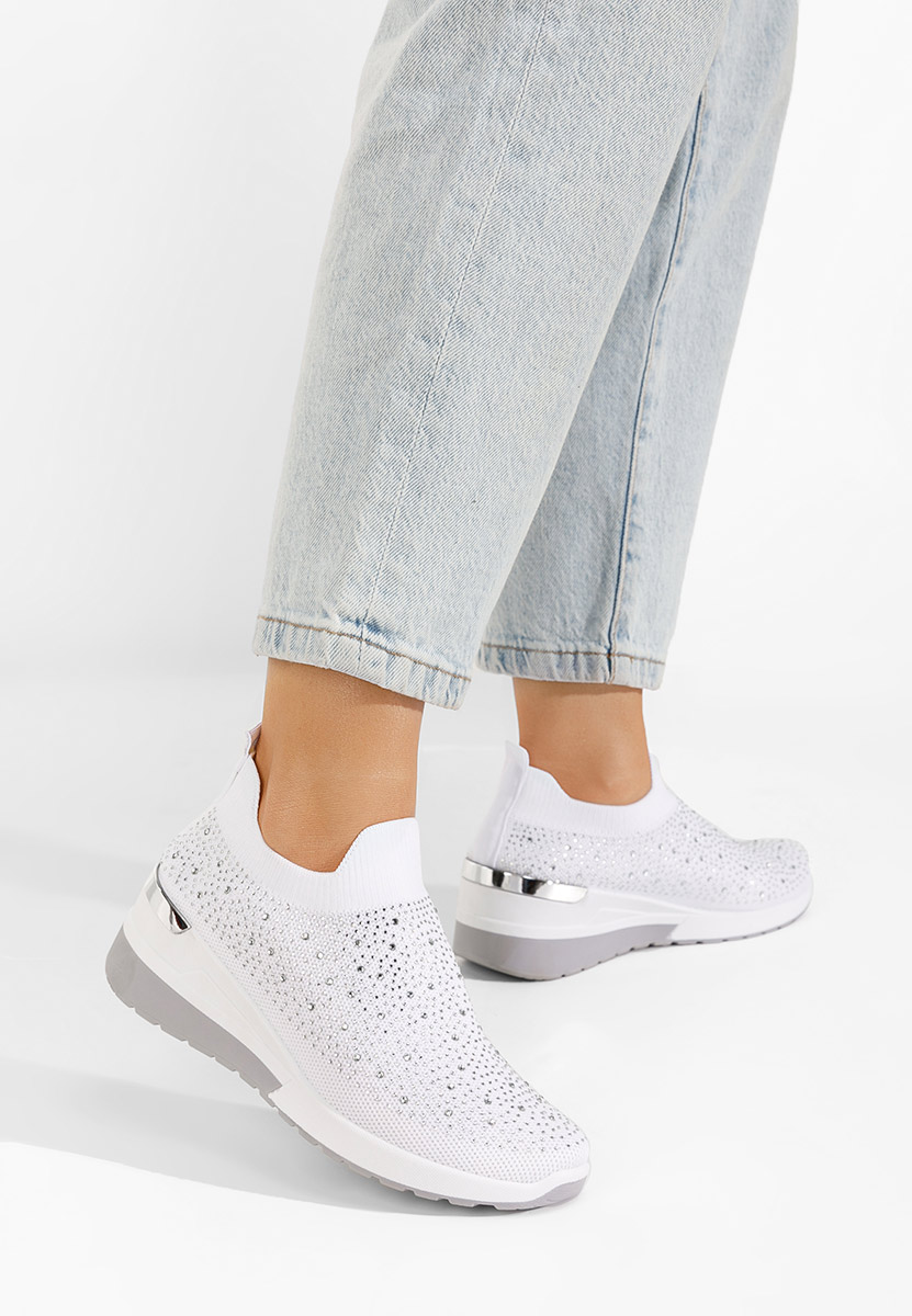 Alsina fehér platform sneaker cipő 