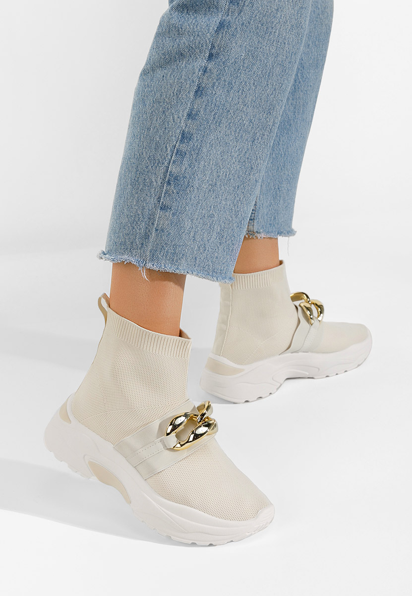 Alone bézs női sneaker cipők