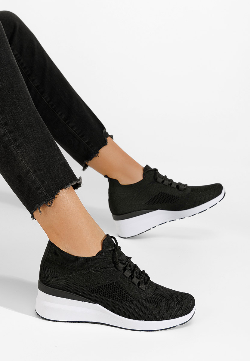 Boka v2 fekete platform sneaker cipő 