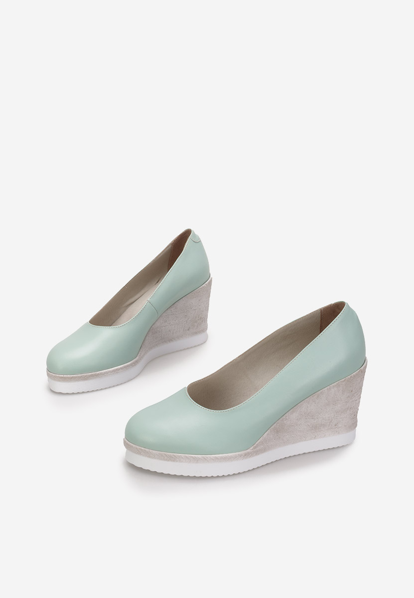 Kaira türkiz platform cipők