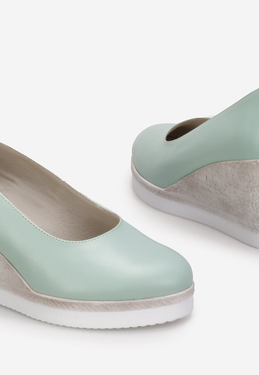 Kaira türkiz platform cipők