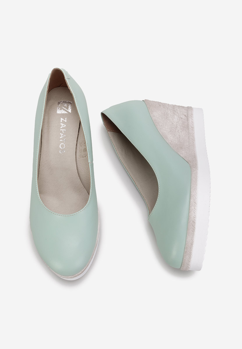 Kaira türkiz platform cipők