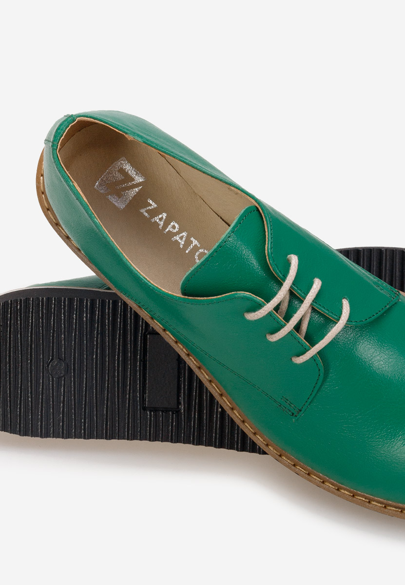 Casilas zöld női derby cipő