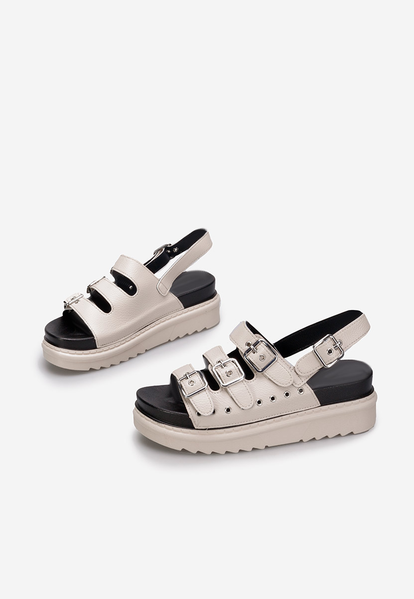 Edena bézs platform szandál szandál