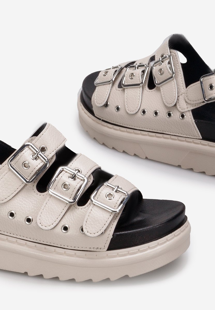 Edena bézs platform szandál szandál