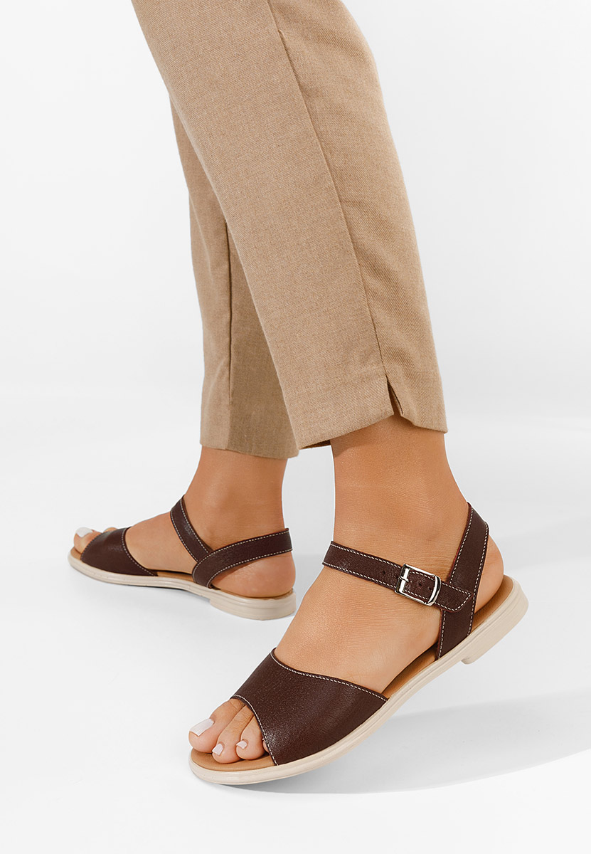 Viadana borvörös lapos talpú szandál