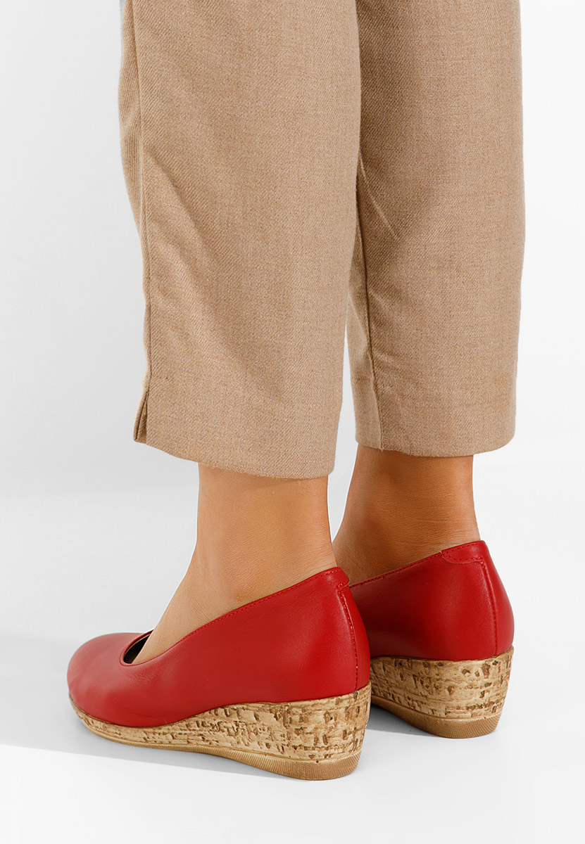 Sonia v3 piros platform cipők