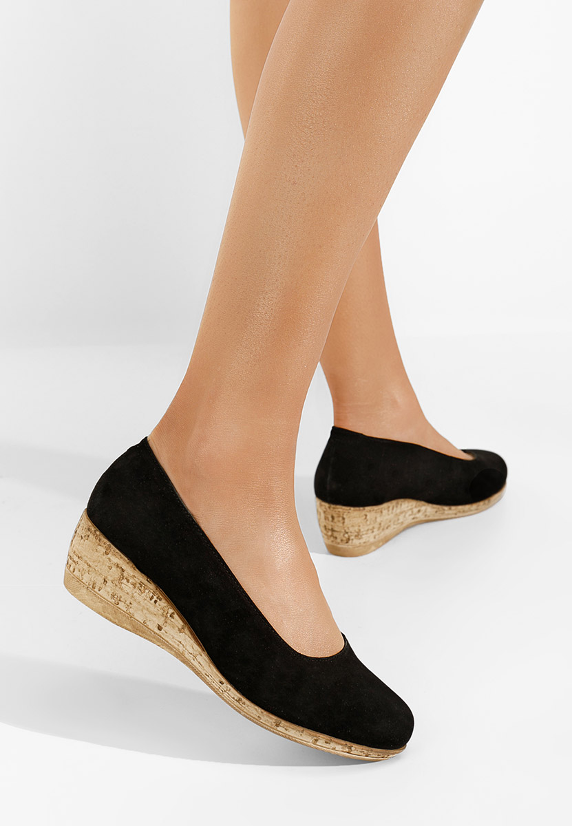 Sonia fekete platform cipők