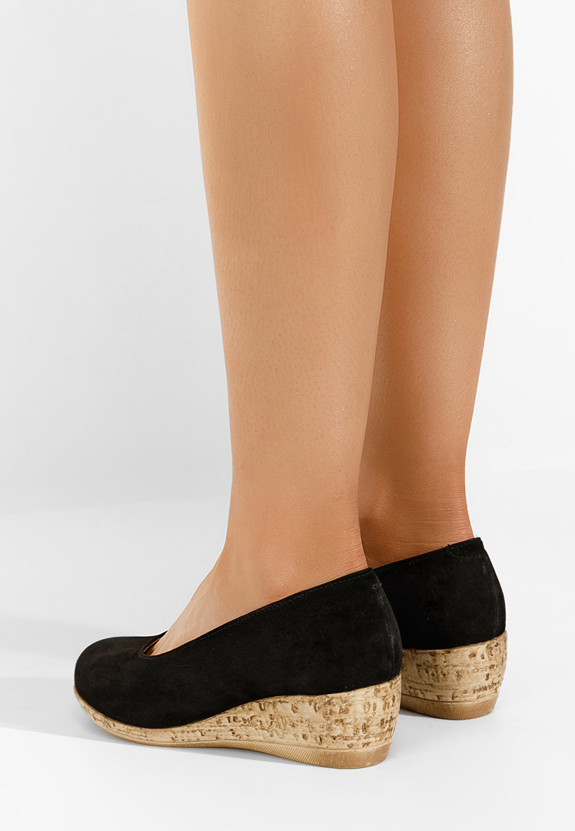 Sonia fekete platform cipők