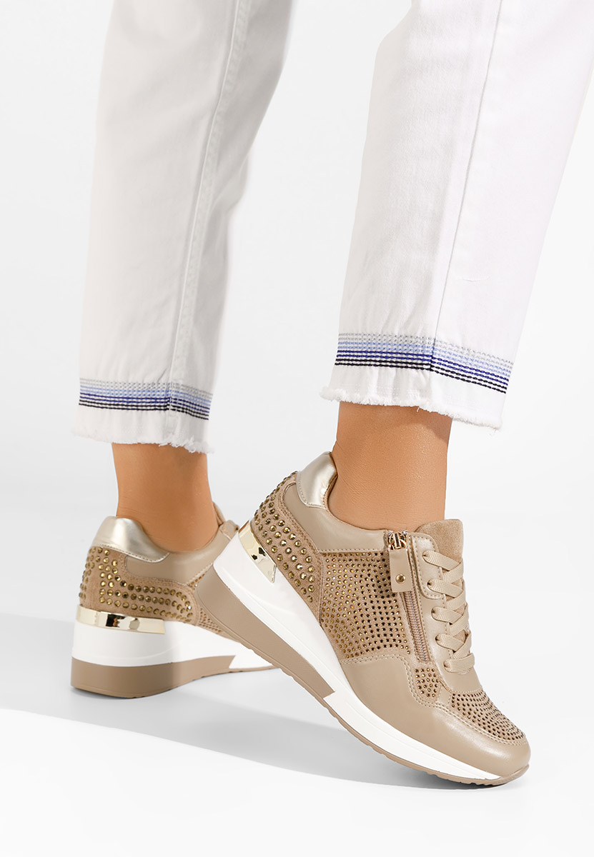 Karena khaki platform sneaker cipő 