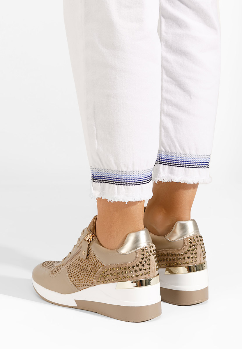 Karena khaki platform sneaker cipő 