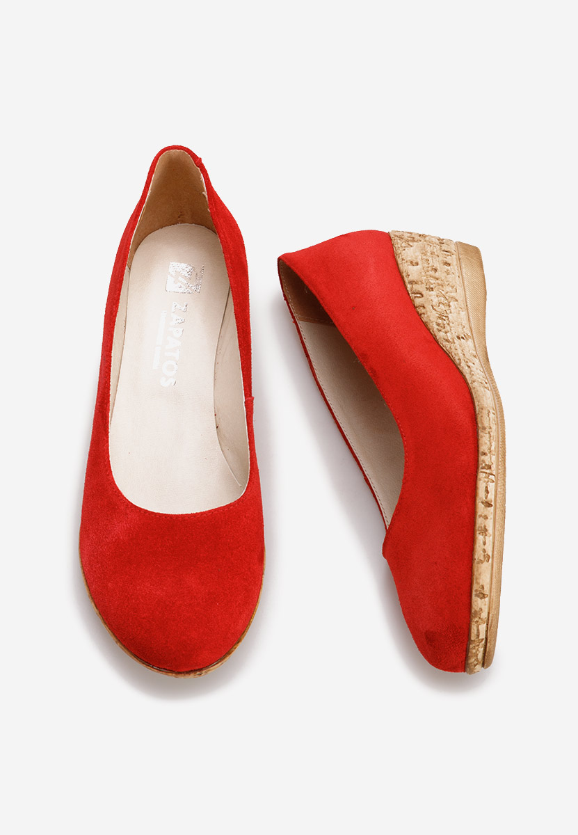 Sonia piros platform cipők