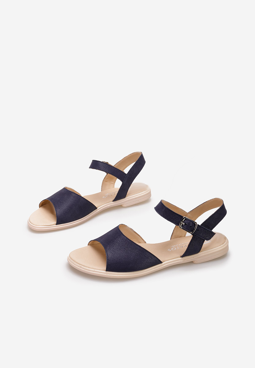 Viadana tengerészkék bőr szandál