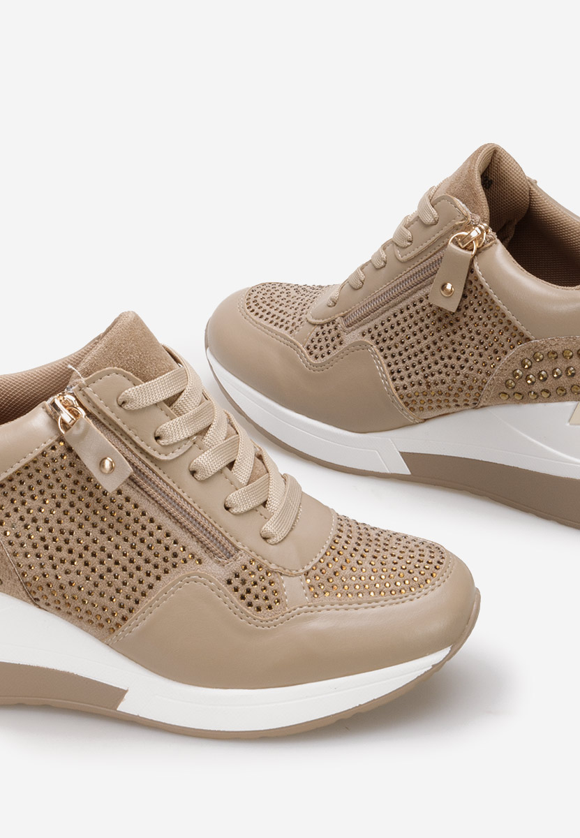 Karena khaki platform sneaker cipő 