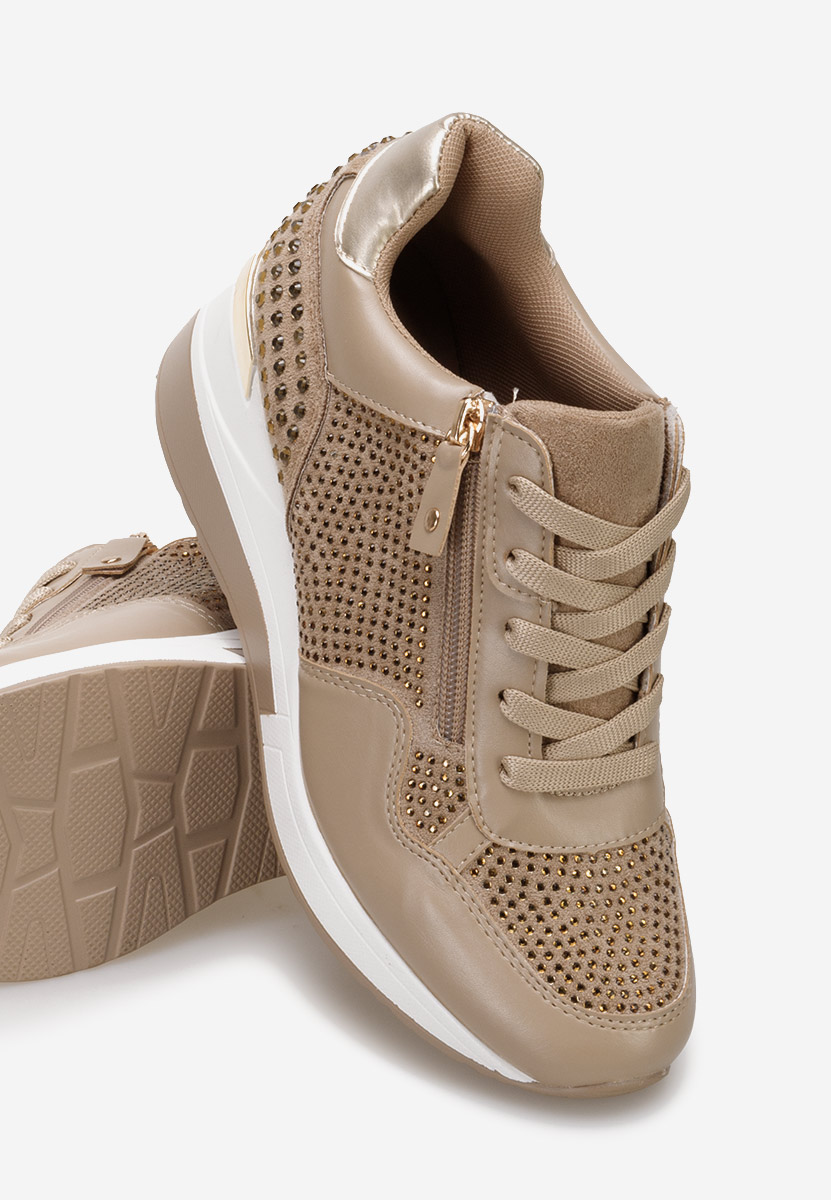Karena khaki platform sneaker cipő 