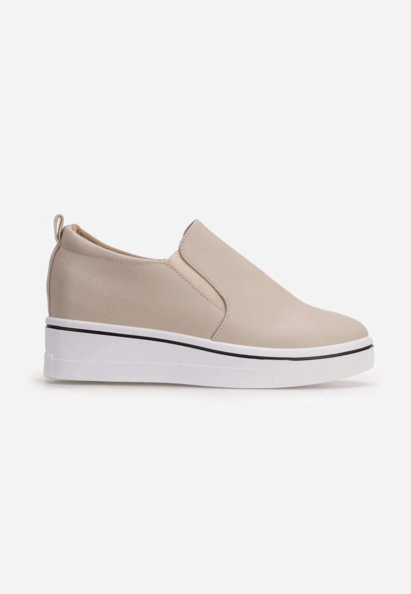 Ascunsa tasa bézs telitalpú espadrilles