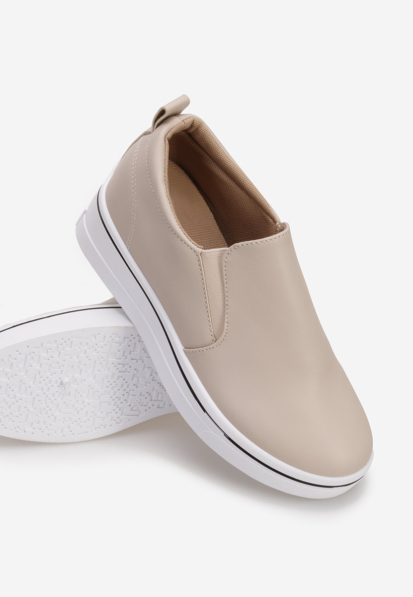Ascunsa tasa bézs telitalpú espadrilles