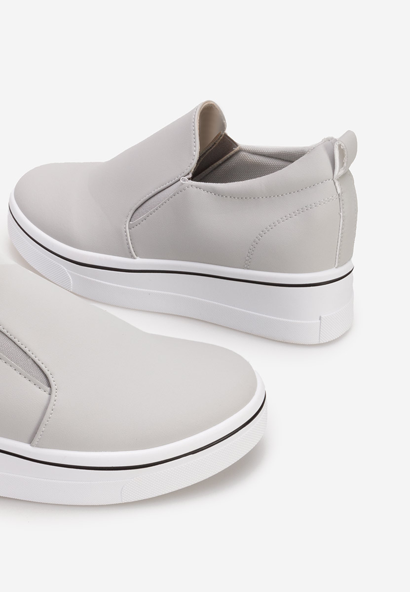 Ascunsa tasa szürke telitalpú espadrilles
