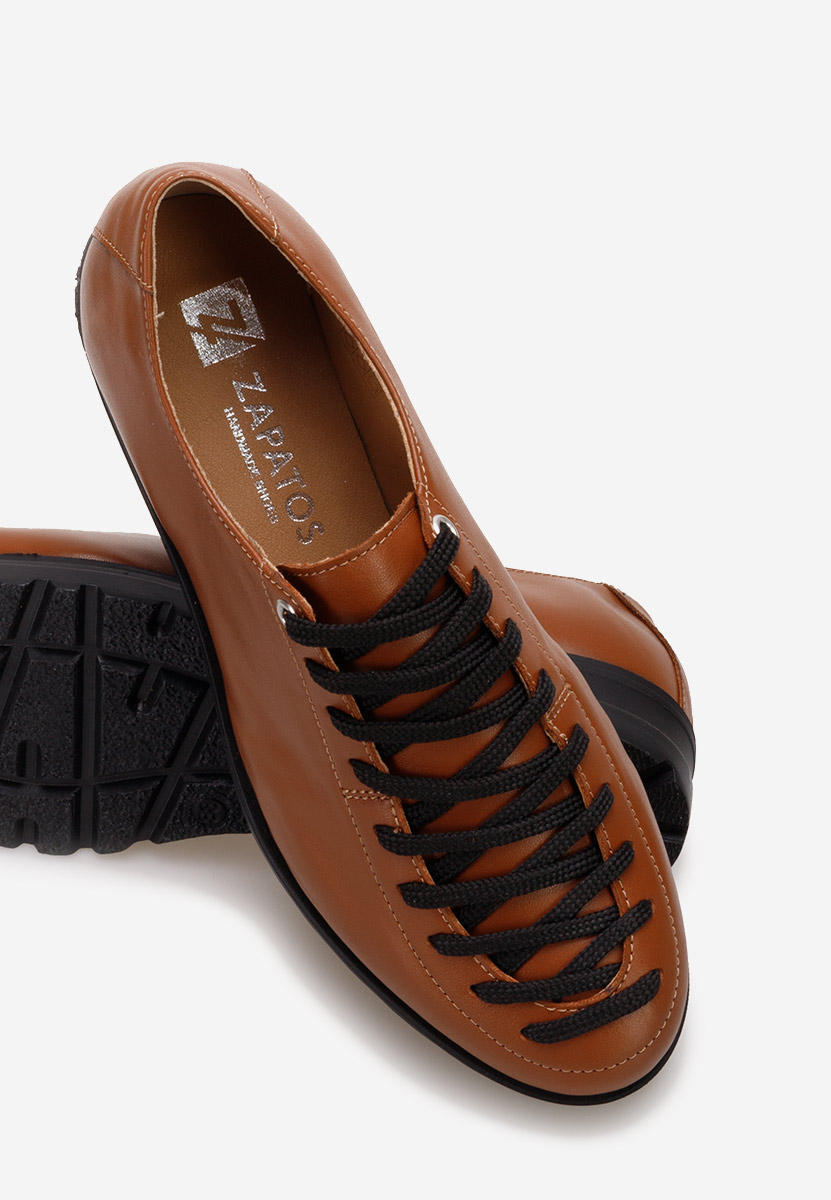 Modeva camel fűzős női cipő