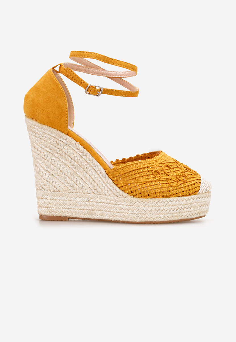 Jolyne sárga espadrilles szandál