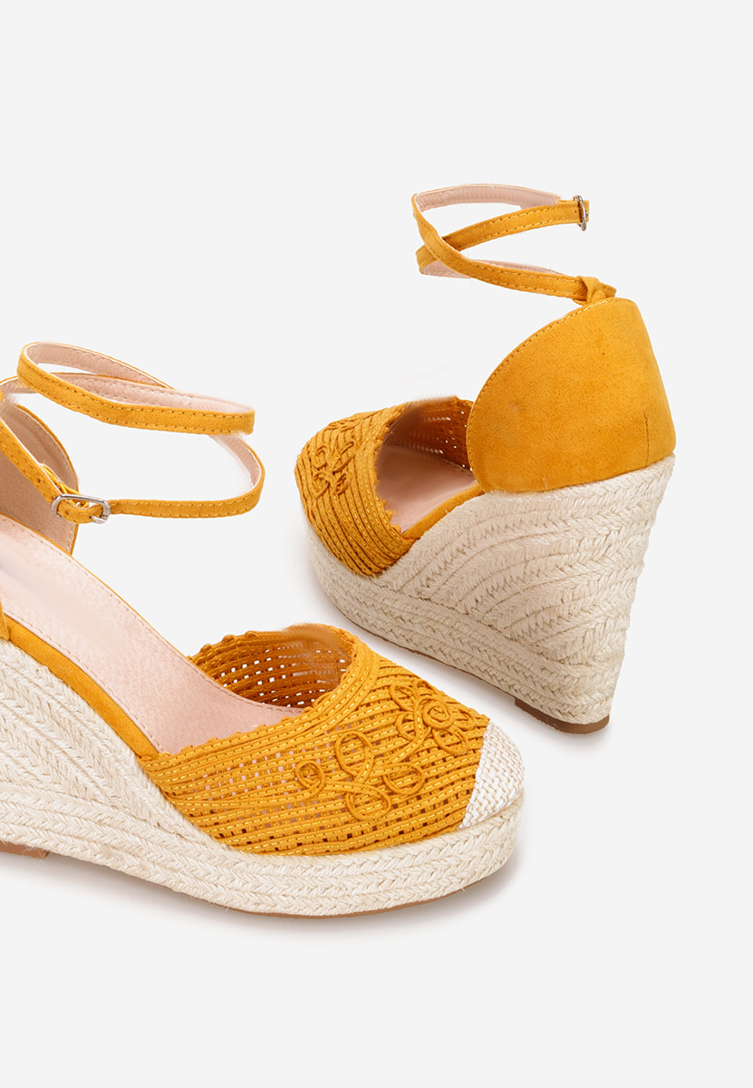 Jolyne sárga espadrilles szandál