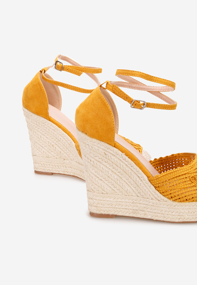 Jolyne sárga espadrilles szandál