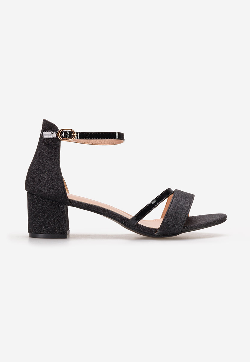 Malena v5 fekete elegáns női szandál