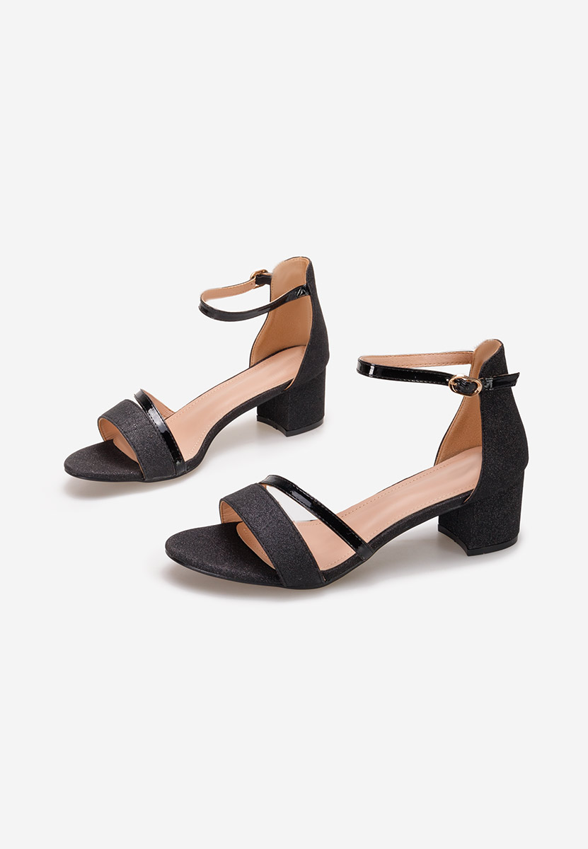 Malena v5 fekete elegáns női szandál
