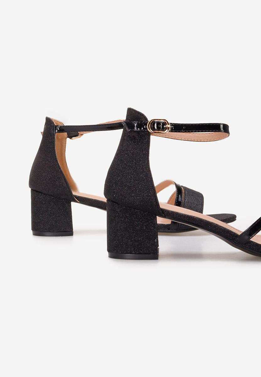 Malena v5 fekete elegáns női szandál