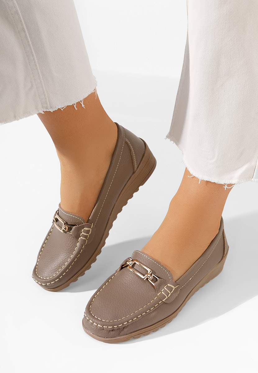 Fahima khaki platform mokaszín