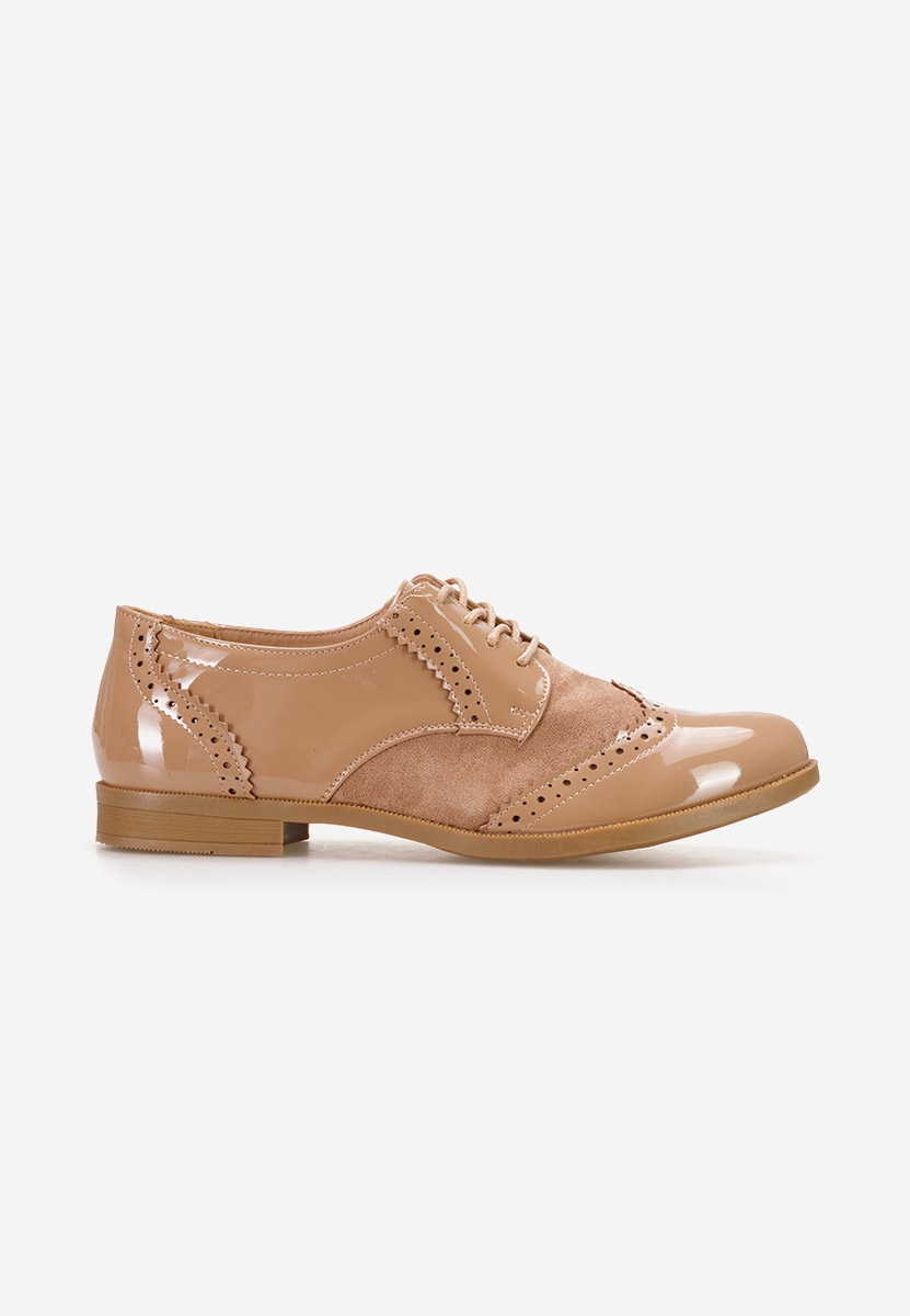 Bakera khaki női oxford cipő 