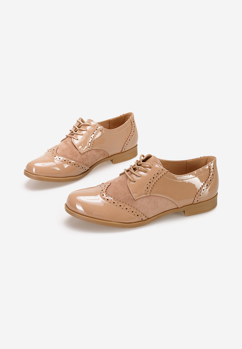 Bakera khaki női oxford cipő 