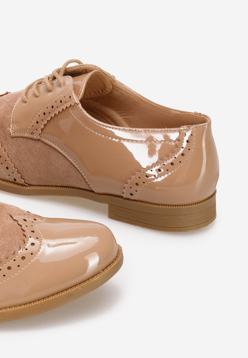Bakera khaki női oxford cipő 