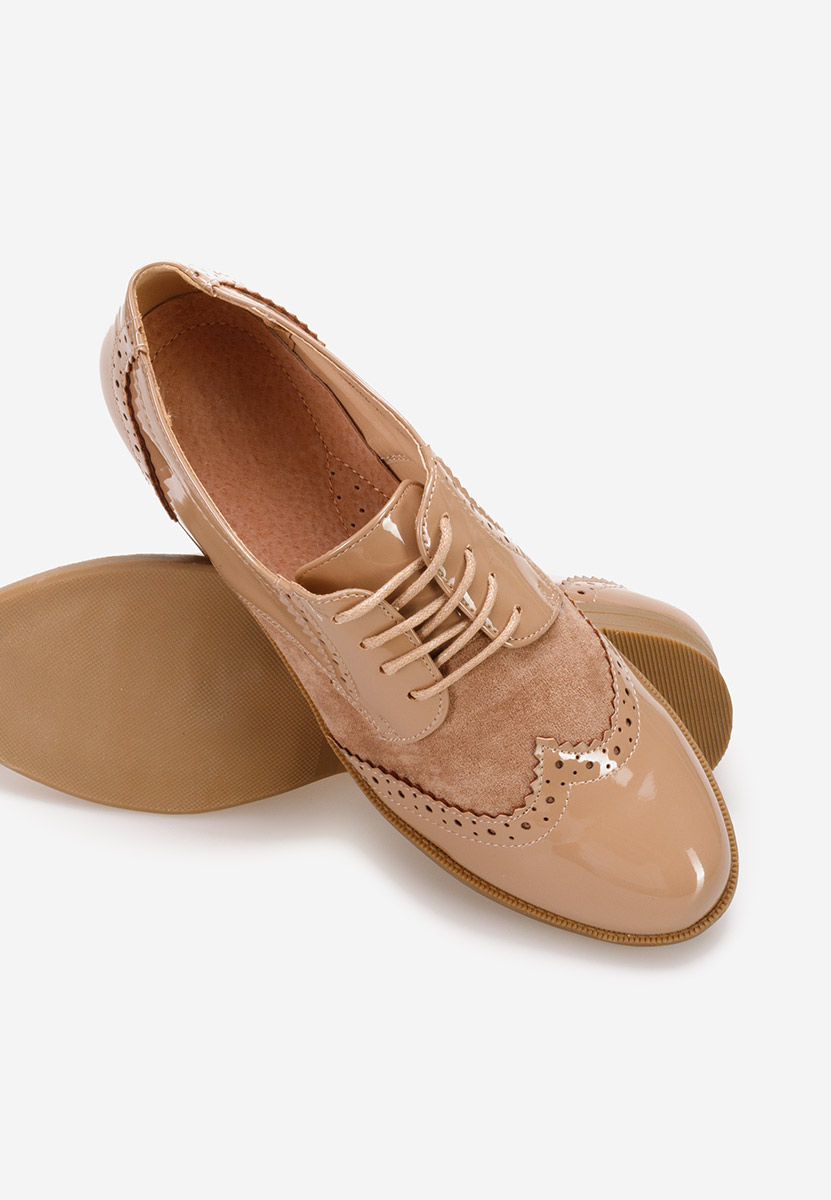 Bakera khaki női oxford cipő 