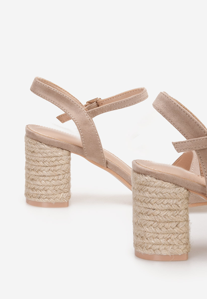 Timaresa khaki vastag sarkú szandál 