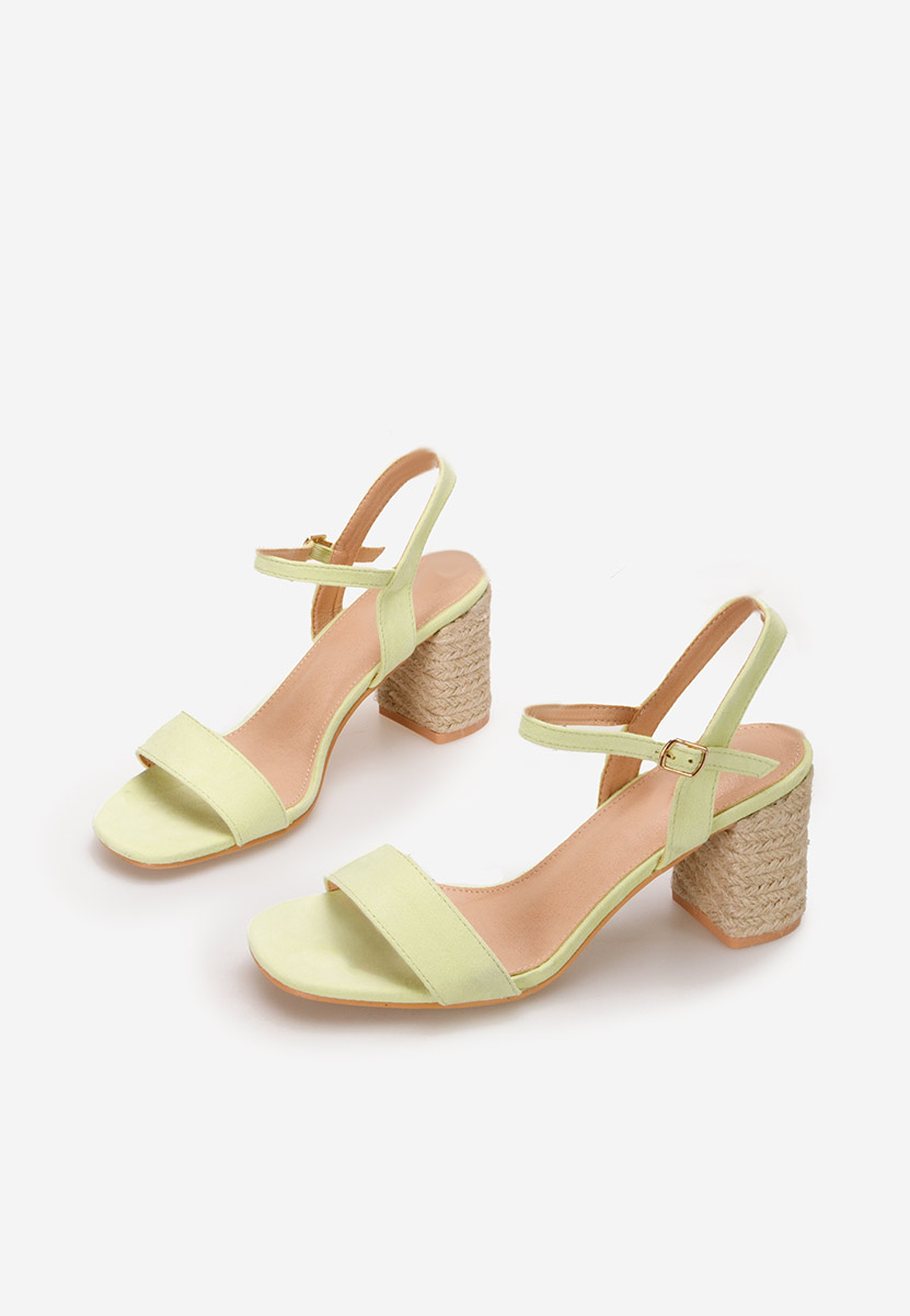 Timaresa zöld vastag sarkú szandál 