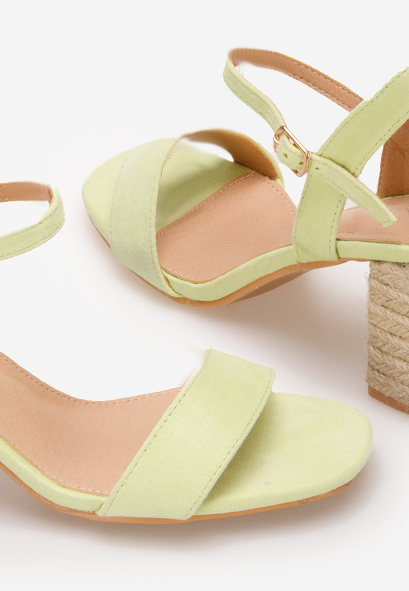 Timaresa zöld vastag sarkú szandál 