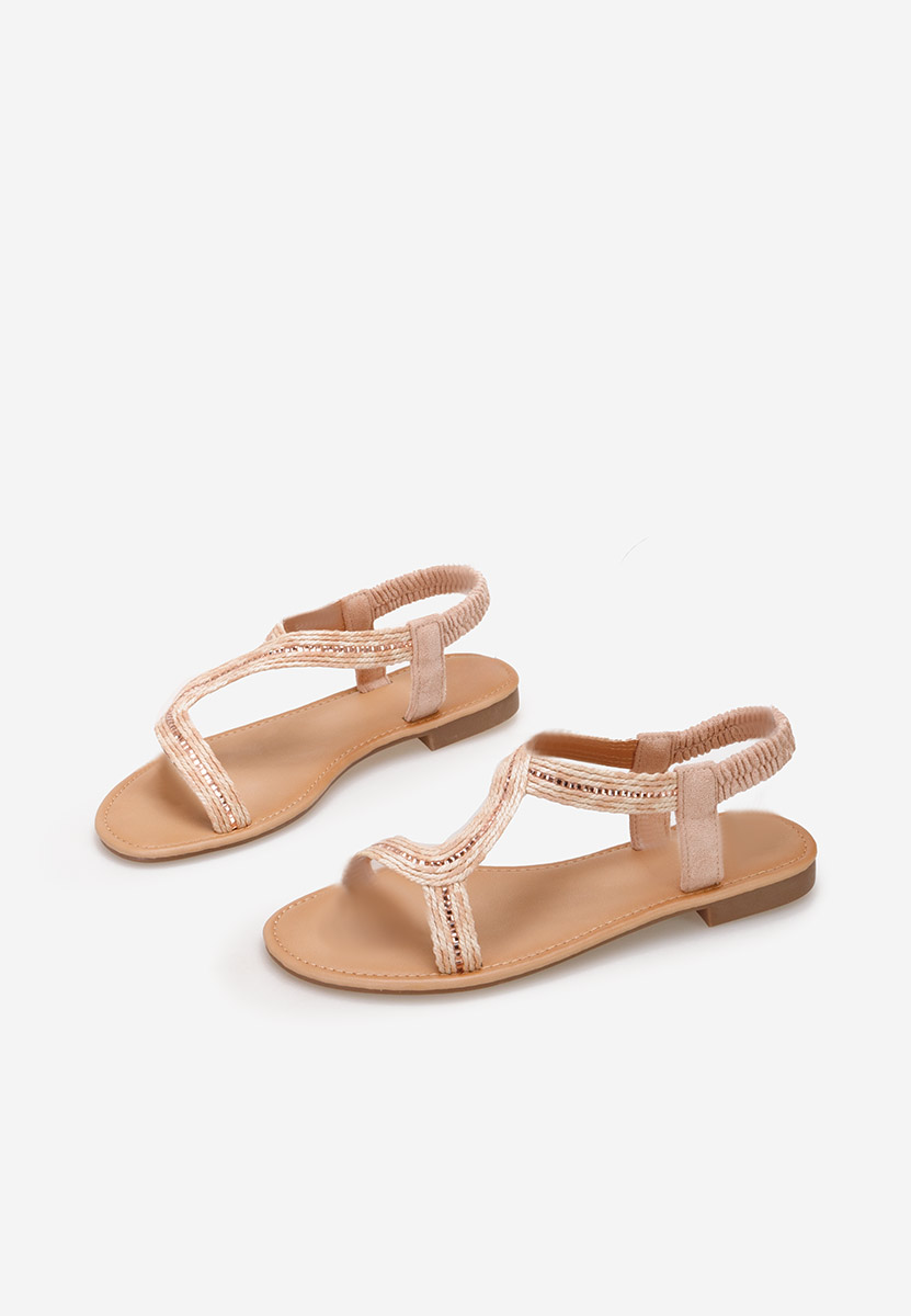 Melisenda rózsaszín lapos talpú szandál