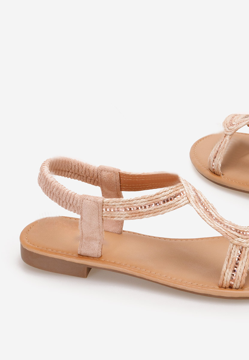Melisenda rózsaszín lapos talpú szandál