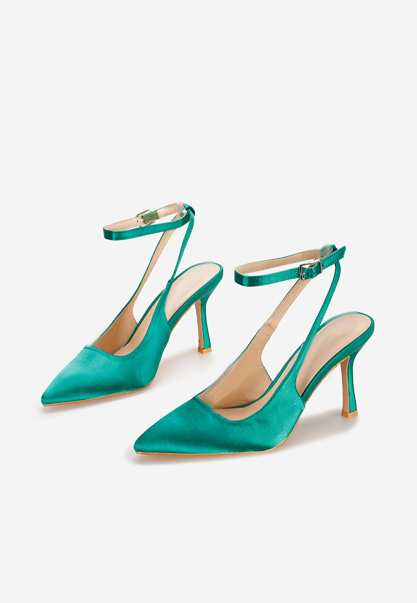 Valindra zöld tűsarkú cipő 