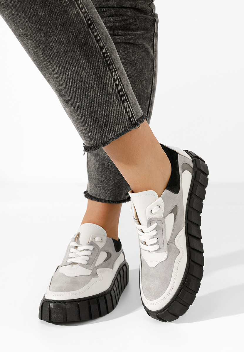 Caera fehér női bőr sneaker