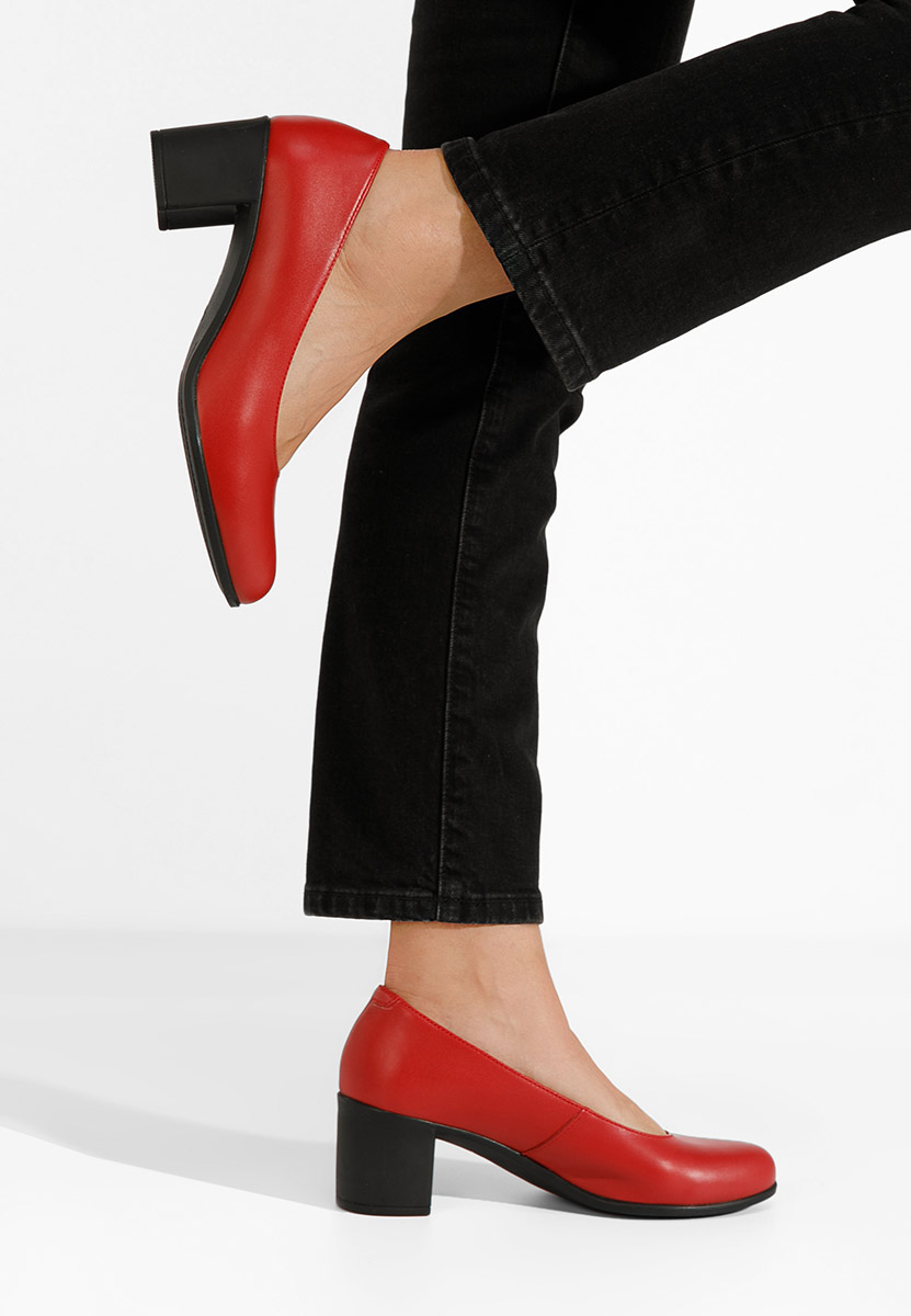 Dalida v3 piros bőr félcipő