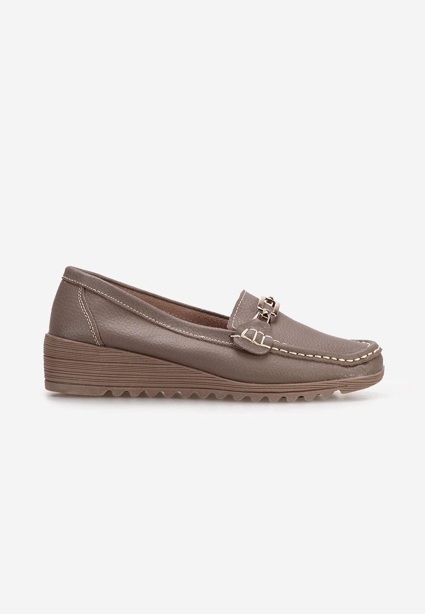 Fahima khaki platform mokaszín