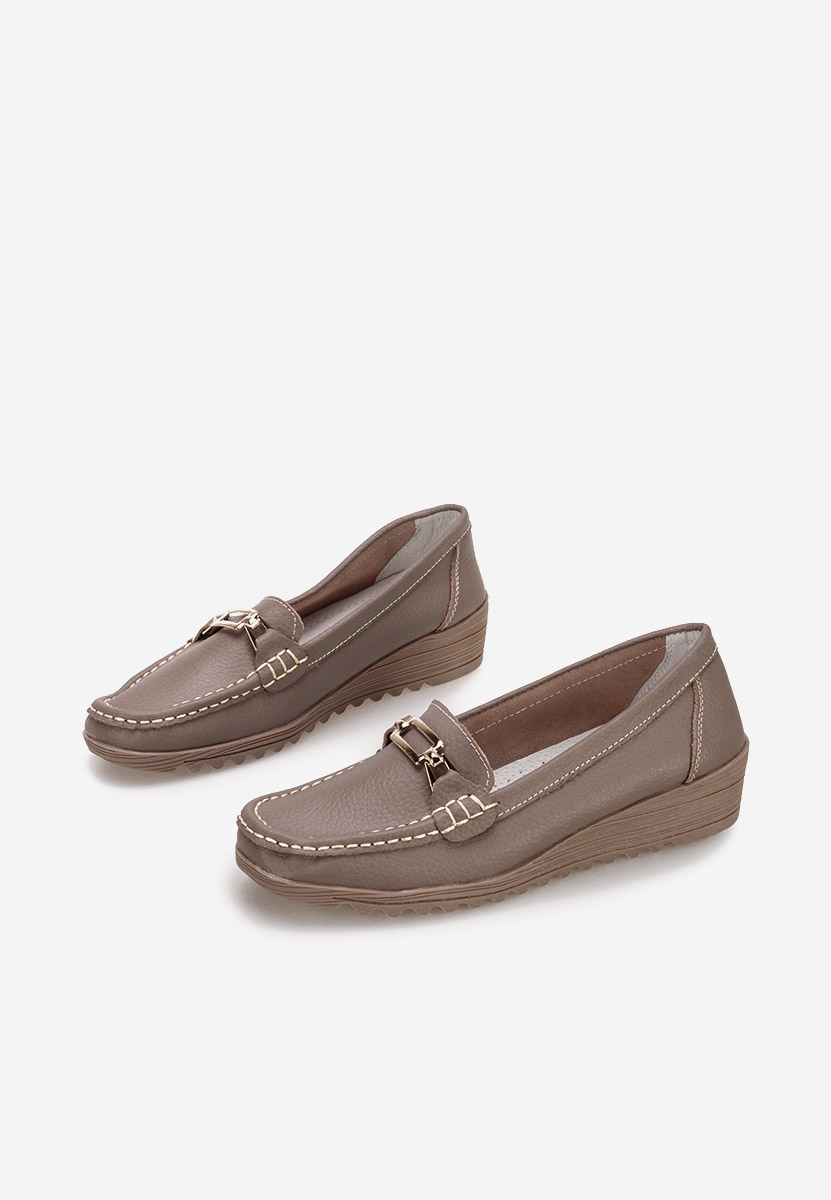 Fahima khaki platform mokaszín