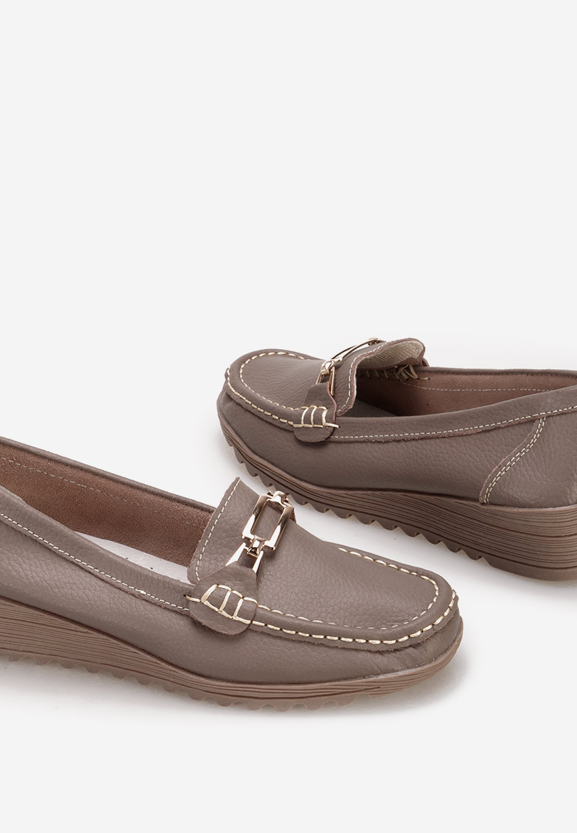 Fahima khaki platform mokaszín